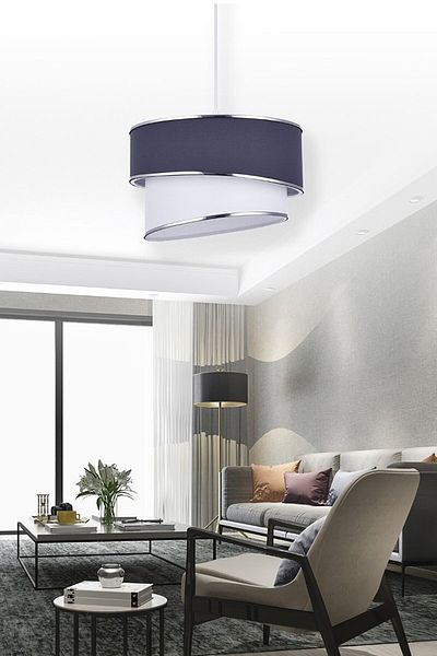 Emg DesiGn Fabric Galaxy Modern Cake Chandelier Bedroom Kids Room