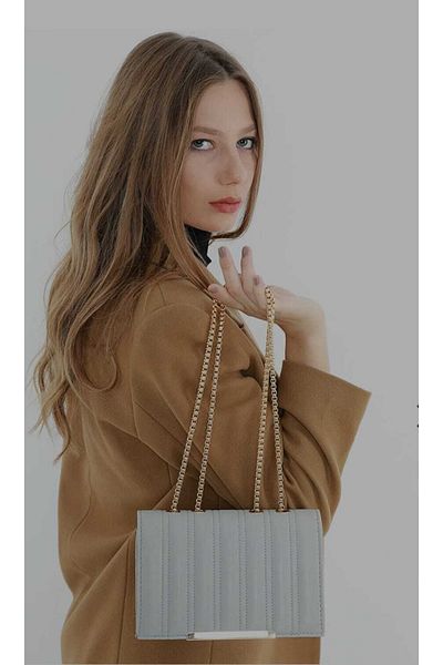 MAC&MOS Women's Gray Magnetic Hand and Shoulder Bag