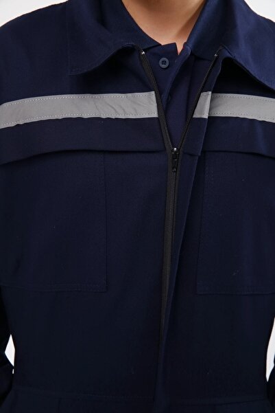 Gabardin Fosforlu Işci Tulumu