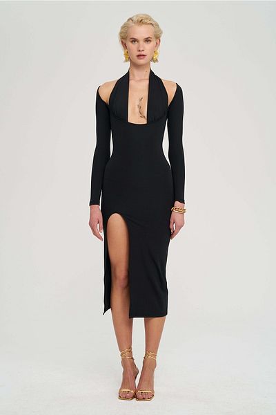 IAMNOTBASIC Women's Black Alina Dress