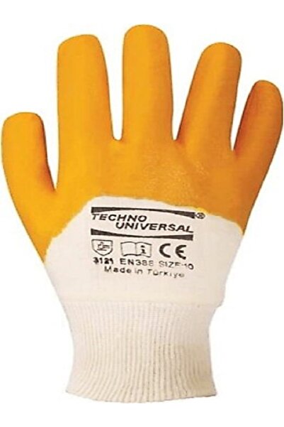 Techno قفازات عمل عالمية / أصفر / 10 / أصفر / 10