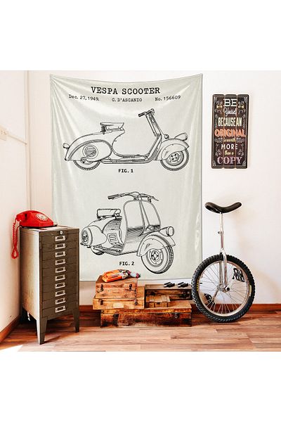 The Lucid Lab Tapet Vespa Ivory - 100 Cm X 135 Cm
