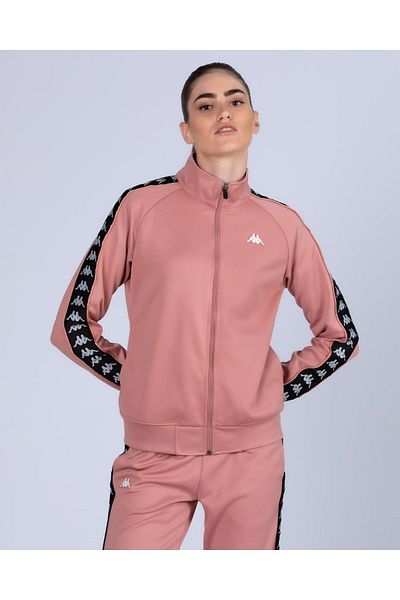 Kappa 222 Banda Wanniston Slim Women's Pink-black Tracksuit Top 341h5uwc4e-k