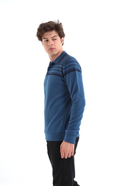 Rey Polo Polo Neck Ringel Sweater