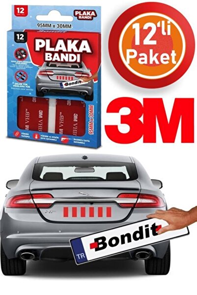 Telvesse Bondit 3m Plakalık Yapıştırma Bandı Vhb Güçlü Çift Taraflı Bant Plak...