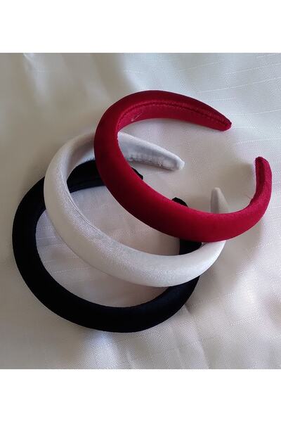 zeynep Z&d Accessory New Season 3-Piece Non-Bombed Velvet Crown Set