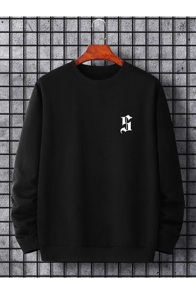 DAXİS Sportwear Company مطبوعة طاقم الرقبة البلوز المعتاد