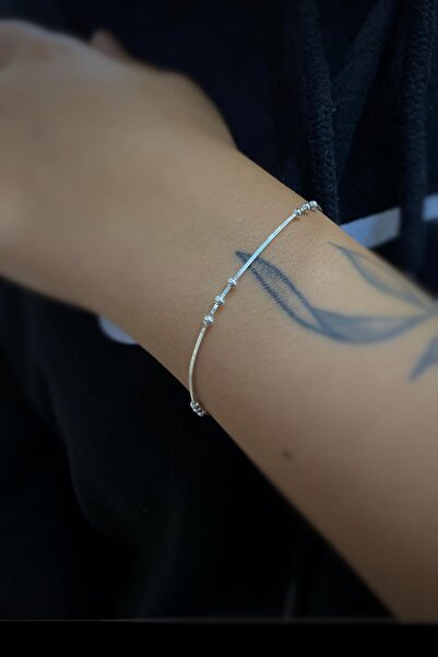 Erer Gümüş Gümüş Toplu Italy Zincir Bileklik Uc121e33