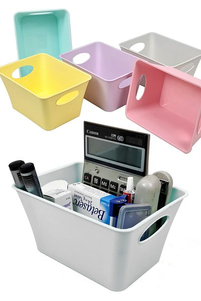 Binbirreyon 5 Pieces Organizer Box Storage Box Set 5 Pieces Colorful 21x15x10.5cm Df027