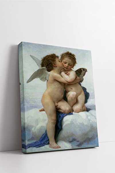Carmen William Adolphe Bouguereau - Ilk Öpücük Kanvas Tablo - Başyapıtlar