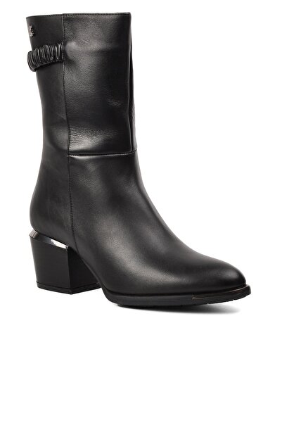 Venüs 1853201k Siyah Içi Polarlı Hakiki Deri Kadın Topuklu Bot