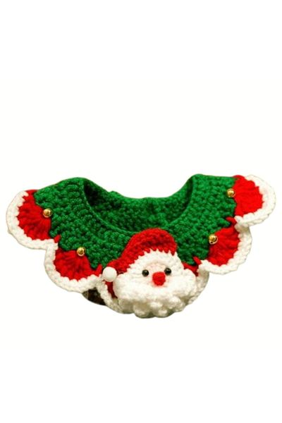 PATİBÖR Red Christmas Cat Dog Neck Collar