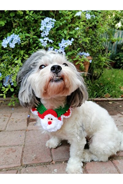 PATİBÖR Red Christmas Cat Dog Neck Collar