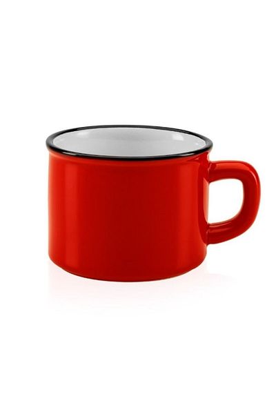 Paşabahçe Porcelain Red Mug 230cc