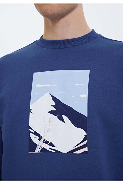 WESTMARK LONDON Erkek %100 Pamuk Baskılı Bisiklet Yaka Sweat Better Cotton