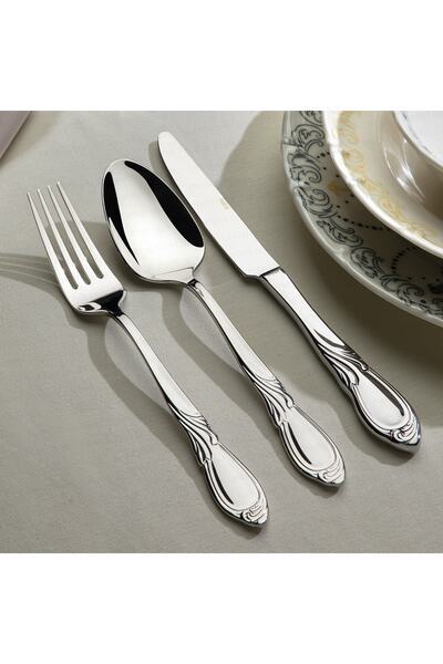 Nehir Armoni Plain 89 Pieces - Cardboard Boxed Fork Spoon Knife Set