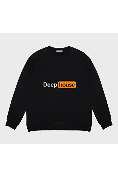 GreenMint سويت شيرت أسود للجنسين موسيقى ديب هاوس DJ Love Hub_em1287