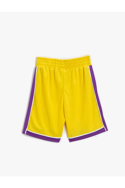 Koton Bedruckte Basketballshorts mit elastischem Bund