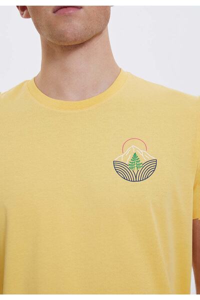 WESTMARK LONDON Ανδρικό μπλουζάκι με λαιμόκοψη Wmlıne Mountain Tee με τύπωμα