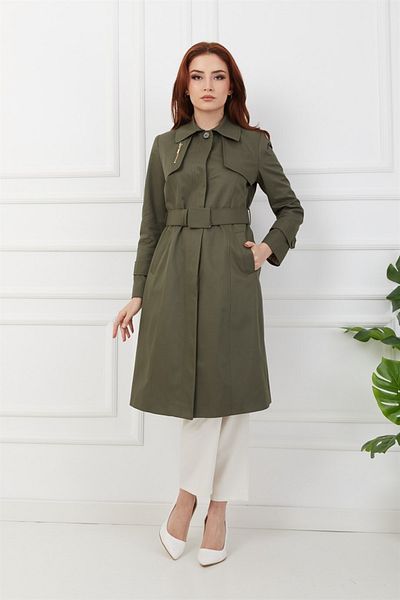 Olcay Trenchcoat - Khaki - Basic