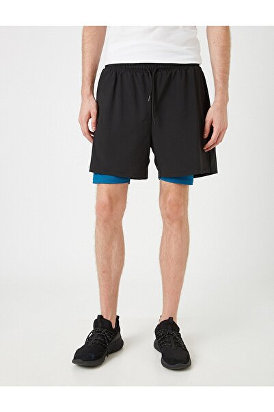 Koton Pánské černé kraťasy & Bermudy 1KAM01335NW