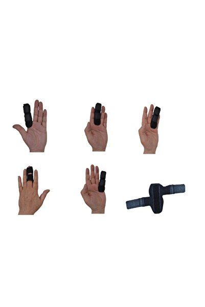 BELLFLEKSS جبيرة تثبيت للأصابع قابلة للتعديل قطعتين (تستخدم لـ 5 أصابع)