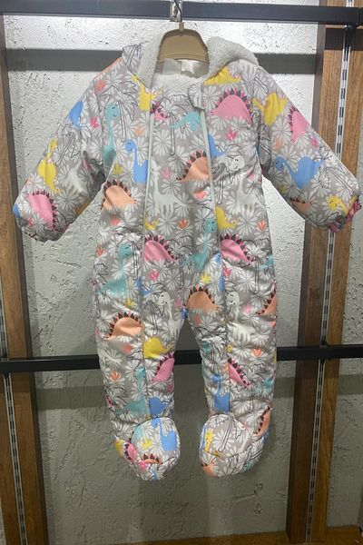 PODİUM GİYİM Welsoft Cosmonaut with New Season Cute Dinosaur Flower Patterned Booties