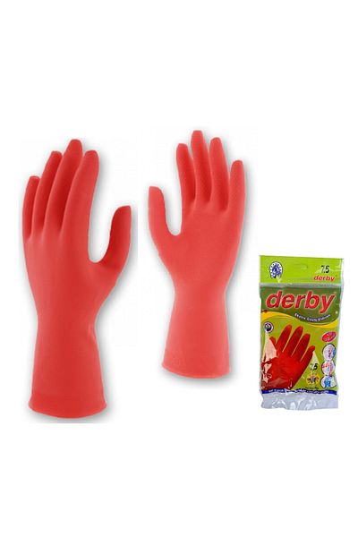 Derby D-100 Extra Strong Dishwashing Gloves 5 Pair No 9-9.5