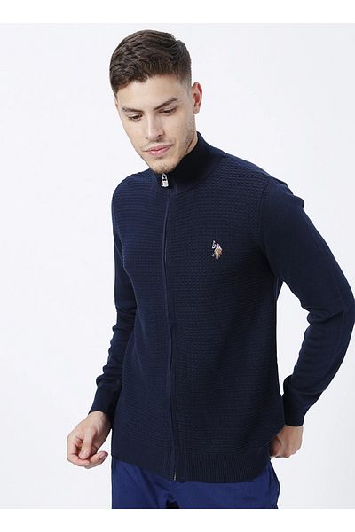 U.S. Polo Assn. Ζακέτα πλεκτό Navy Blue Black