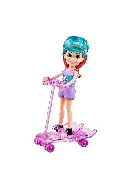 Polly Pocket Spor Yapıyor Oyun Setleri Kaykay Temalı Hdw51