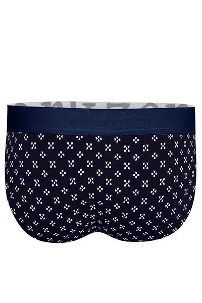 darkzone Ανδρικό slip με φαρδύ ελαστικό σχέδιο Navy Blue