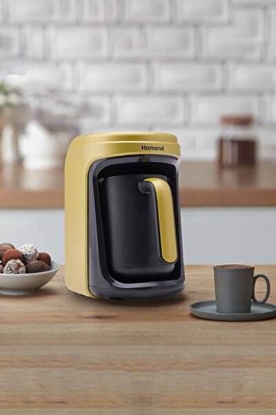 HOMEND Pottoman 1878h Sütlü Türk Kahve Makinesi Gold