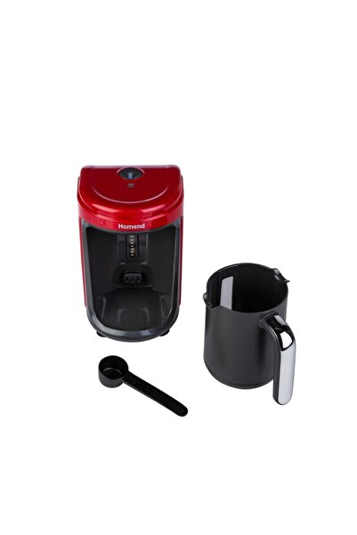 HOMEND Pottoman 1831H 5 Fincan Kapasiteli Bol Köpüklü Türk Kahve Makinesi Kırmızı