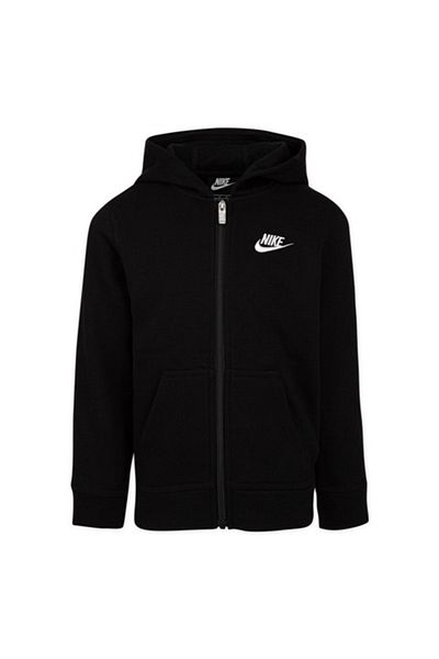 Nike B Club Fleece Fz Hoodie Boys' Cotton Hooded Jacket 86f321-023