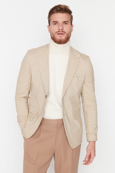 Trendyol Collection Blazer - Beige - Regular Fit