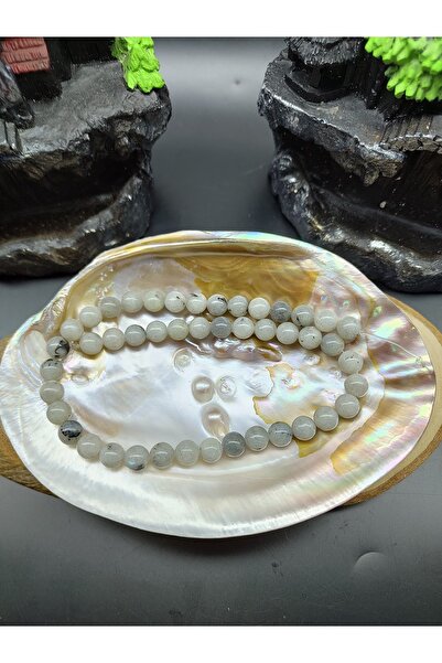 DOĞAL TAŞ DELİSİ Лабрадорит, серия естествен камък B качество (8 мм) (сертифи...