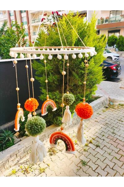 FN El Yapımı Makrome Bebek Dönencesi Beşik Yanı Süsü