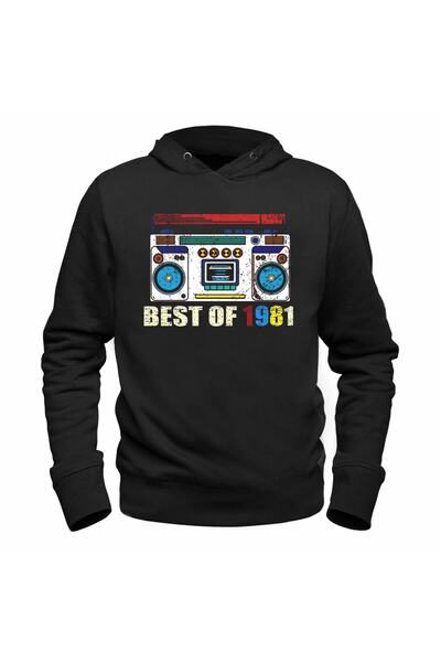 Alfa Tshirt سويت شيرت أسود من Vintage 1981 Best Of Tape