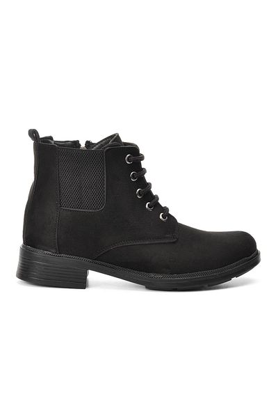 Enes Ege 220203 Black Suede Women's Boots
