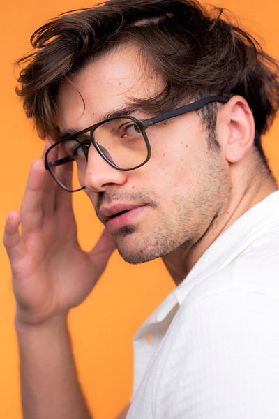 LUNOX Viggo Smoked Blue Light Protected Computer Screen Glasses