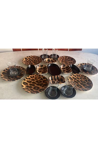Keramika Leopard 25 Piece Breakfast Set