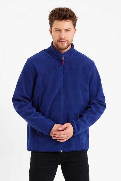 VERDONE Men's Softshell Indigo Coat Windproof Compatible with Changing Weather Conditions