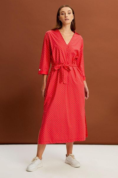 ALEXANDERGARDI Long Dress with Collar and Belt (b22-24800)