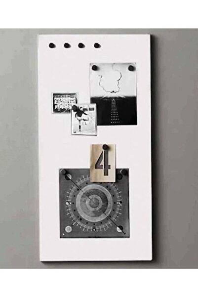 Dünya Magnet Mıknatıslı Beyaz Pano, 30x70 Cm, Dekoratif Magnet Panosu