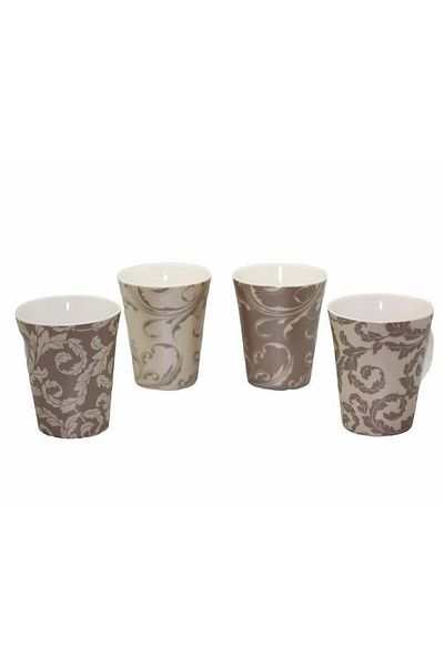 Ün-Ev Porcelain 4-Piece Tea-Nescafe Cup 11314