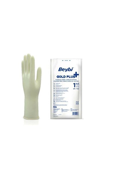 Beybi Steril Eldiven Pudralı Gold Plus No: 7.0 10 Lu