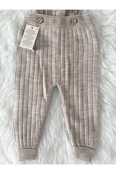 Merve ÖZTÜRK Children's Corded Knitwear Salopet Children's Salopet