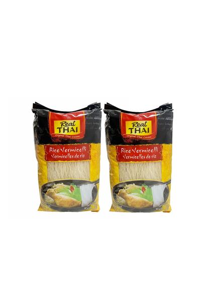 Real Thai Pirinç Şehriyesi Rice Vermicelli 375 gr X2 Adet