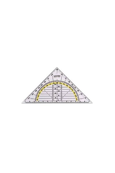 Koh-i Noor Hardmuth Geodreieck Ruler Transparent Miter 45/113 - 703031