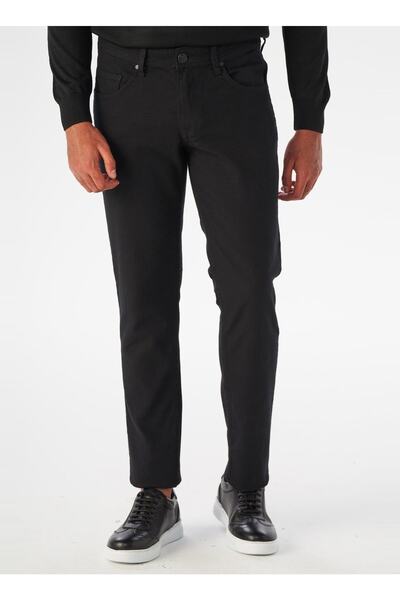 SÜVARİ Normal Bel Normal Paça Slim Fit Siyah Erkek Pantolon Pn2020500511